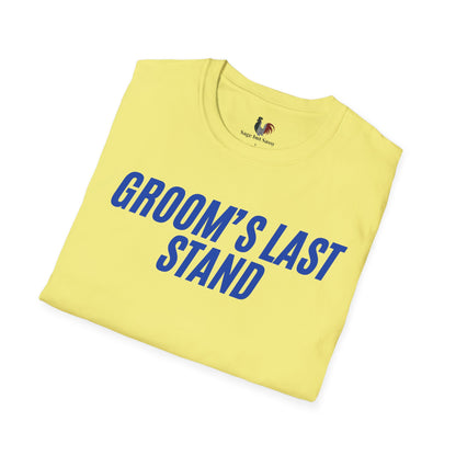 Groom's Last Stand, T-Shirt, Funny Bachelor Party Tee