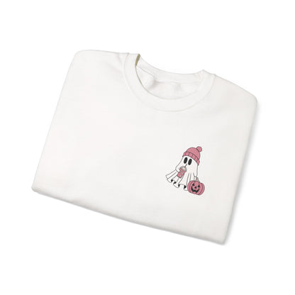 No text, Cute Halloween Sweatshirt, Funny Spooky Jumper, Cozy Fall Pullover, Spooky Season Gift, Ghost Pumpkin Design