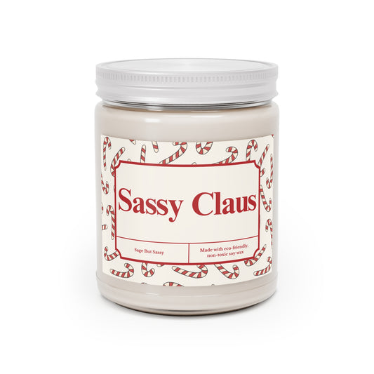 Sassy Claus, Funny Christmas Candle, Christmas Gag Gift, Inappropriate Gifts for Christmas Party, Snarky Christmas Gift