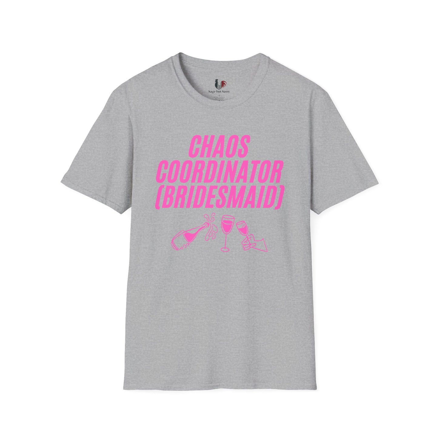 Chaos coordinator (bridesmaid), T-Shirt, Funny Bachelorette Party Tee