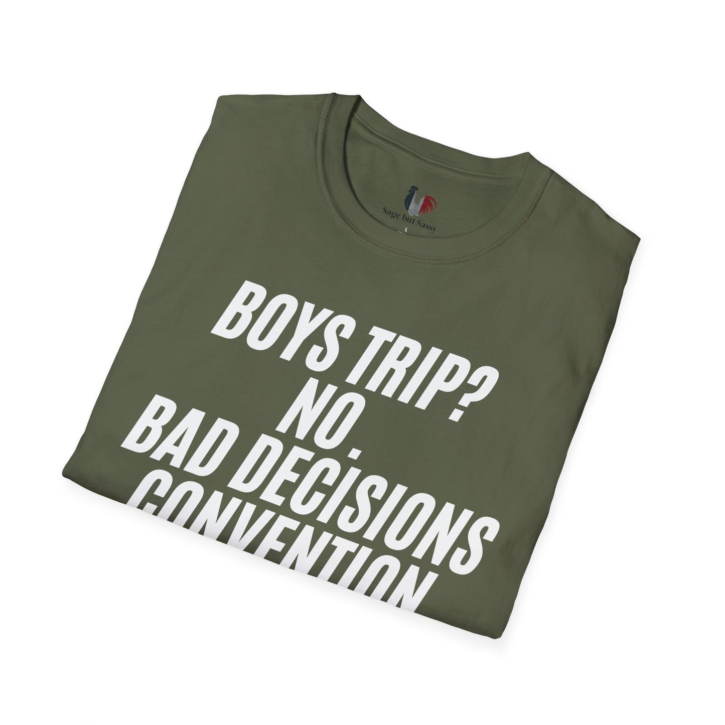 Boys trip? No. Bad decisions convention, T-Shirt, Funny Bachelor Party Tee