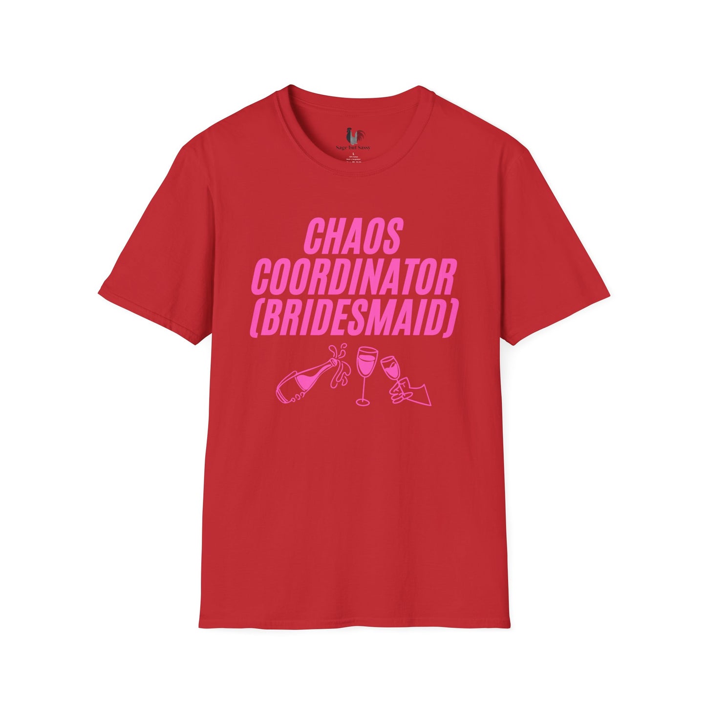 Chaos coordinator (bridesmaid), T-Shirt, Funny Bachelorette Party Tee