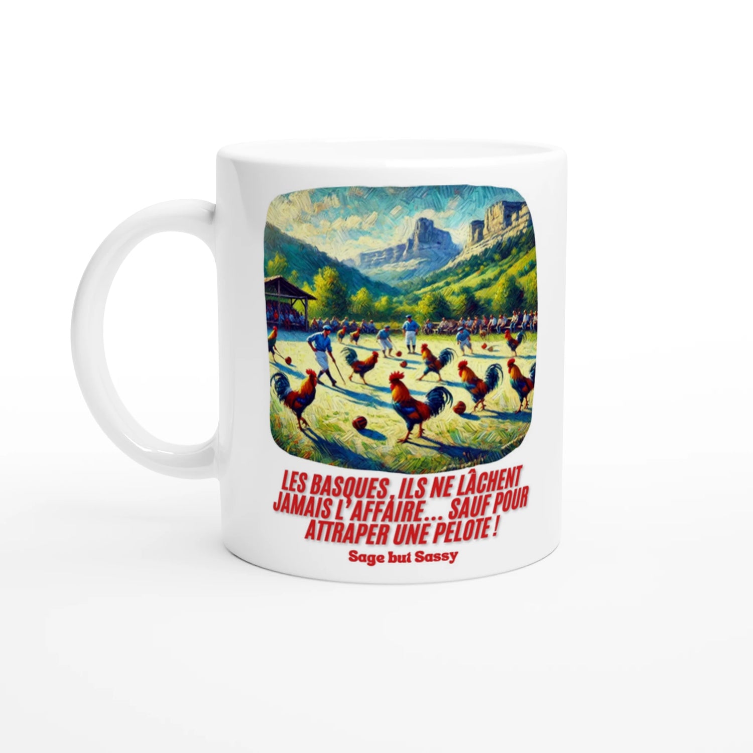 White 11oz Ceramic Mug | Pays Basque.