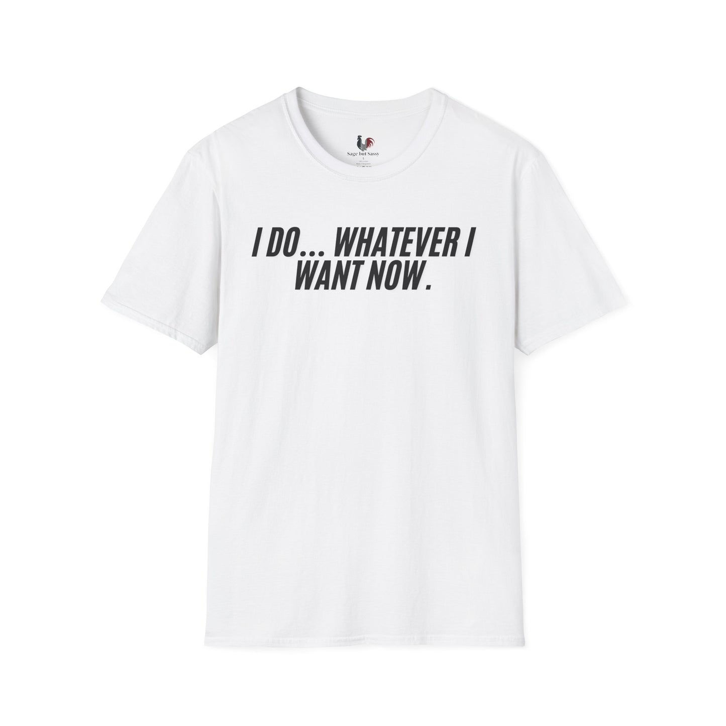I do... whatever I want now, Unisex Softstyle T-Shirt, Divorce/Breakout