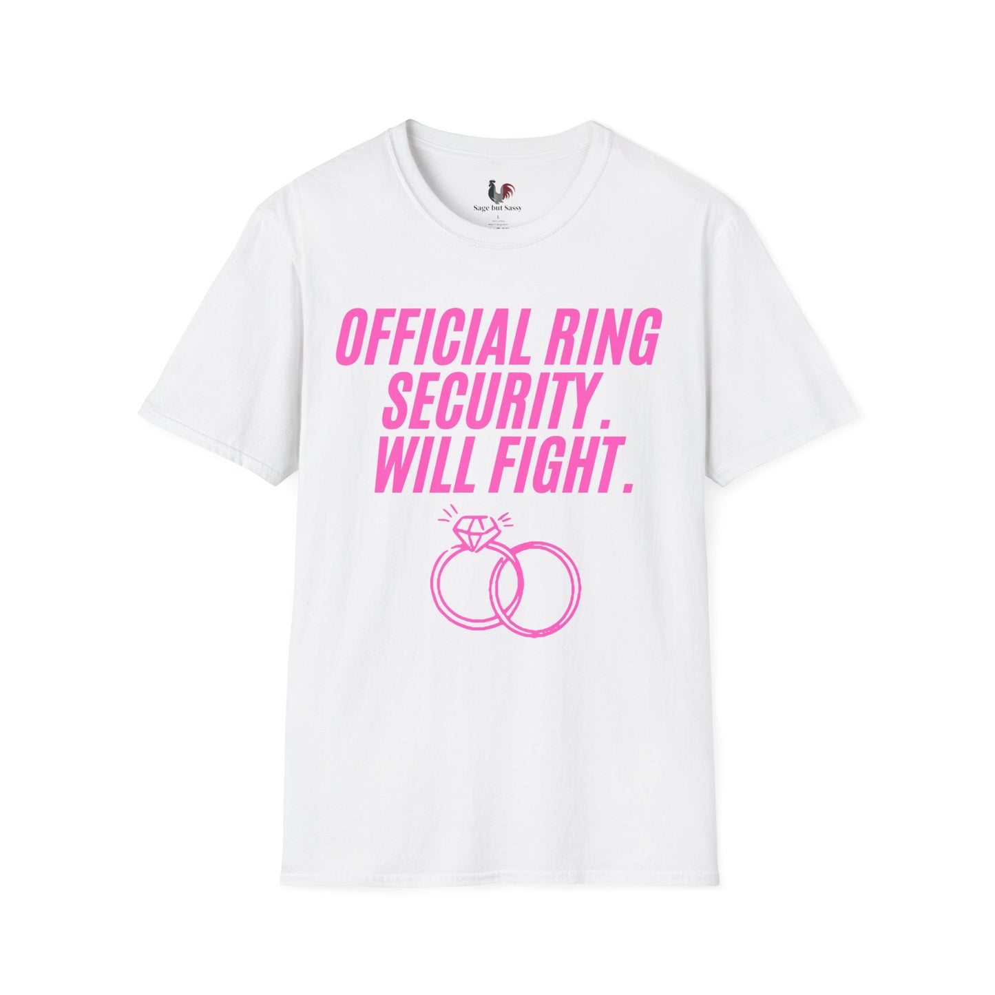 Official ring security, will fight, T-Shirt, Funny Bachelorette Party Tee