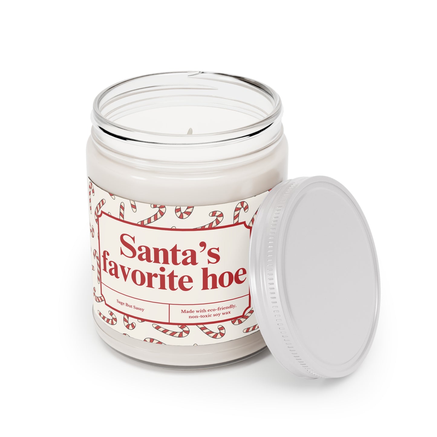 Santa's favorite hoe, Funny Christmas Candle, Christmas Gag Gift, Inappropriate Gifts for Christmas Party, Snarky Christmas Gift