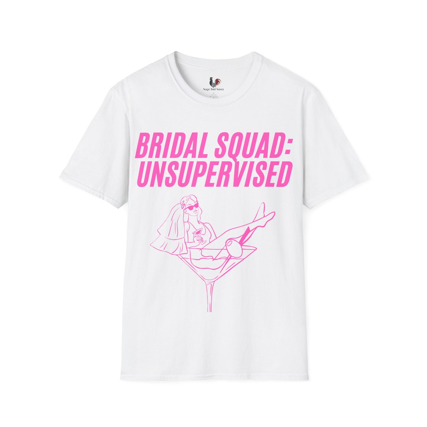 Bridal squad: unsupervised, T-Shirt, Funny Bachelorette Party Tee