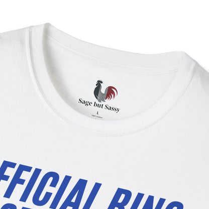 Official ring security, will fight, T-Shirt, Funny Bachelor Party Tee