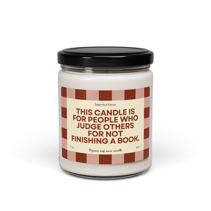 Book Lover Soy Candle, hobbies, gift for him/her