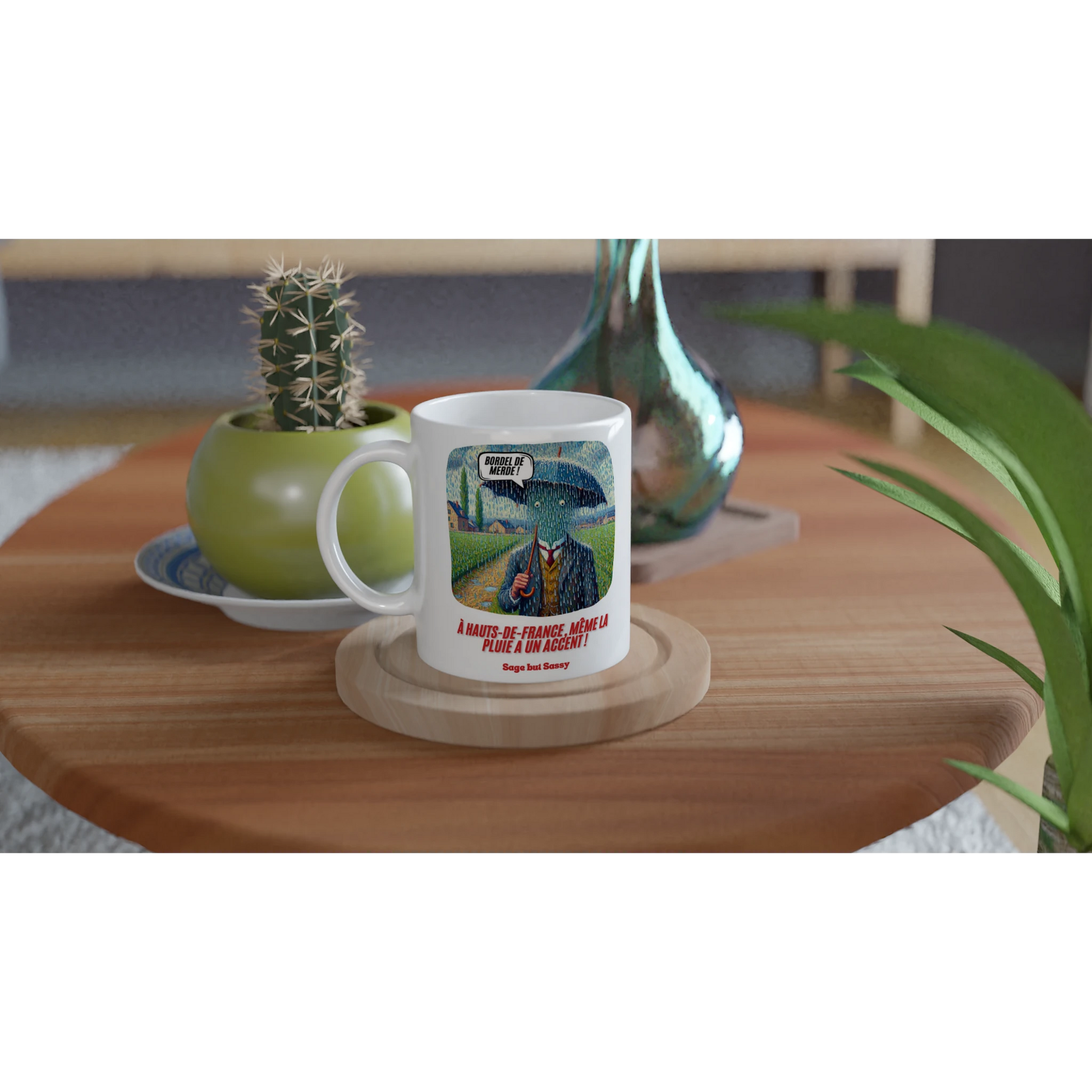 White 11oz Ceramic Mug | Hauts-de-France.