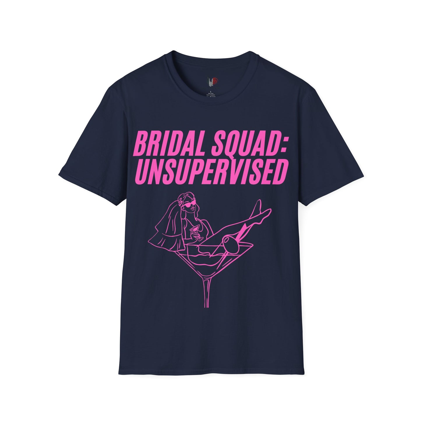 Bridal squad: unsupervised, T-Shirt, Funny Bachelorette Party Tee