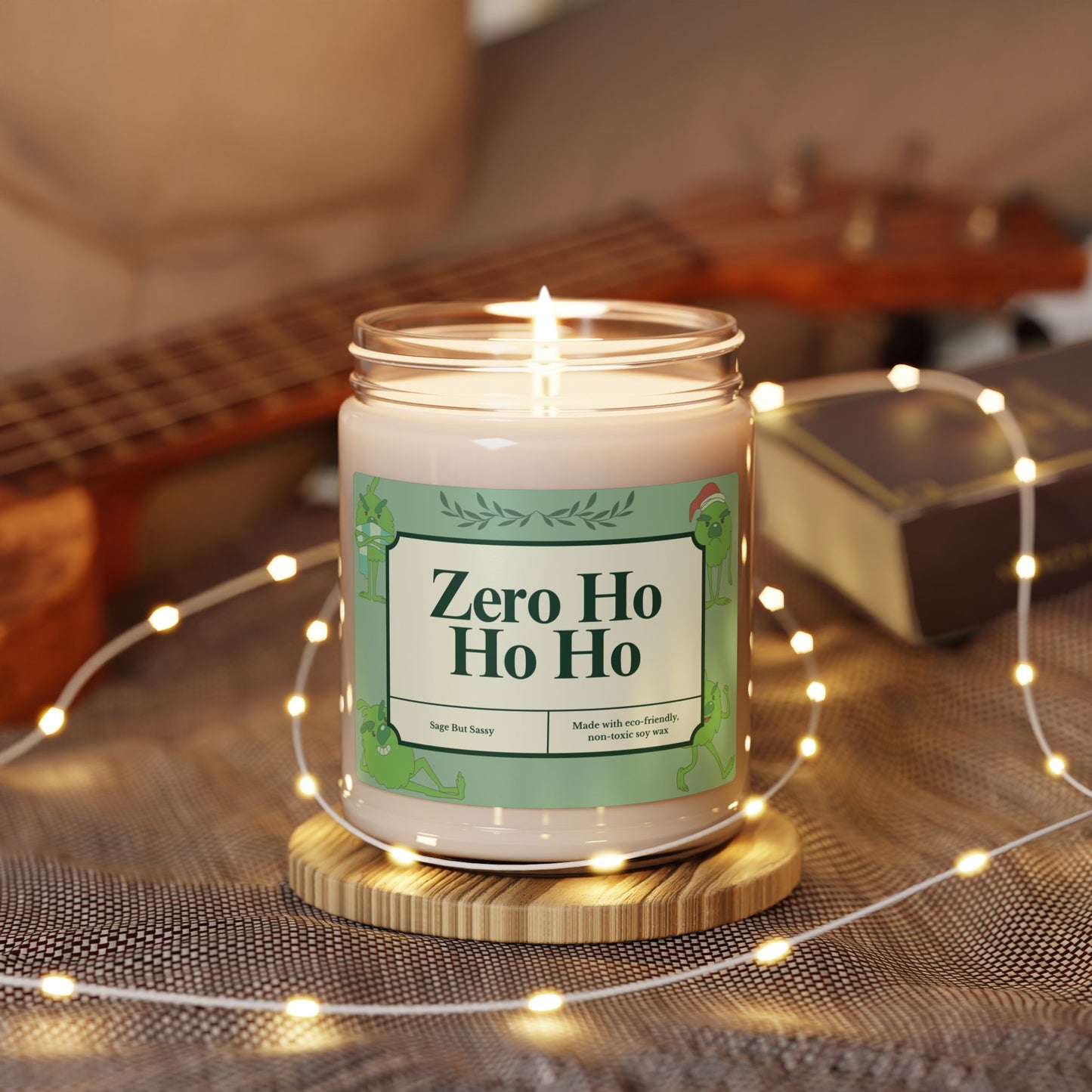 Relaxation Candle, Mental Health, Scented Candle, Best Friend gift, Hate Christmas