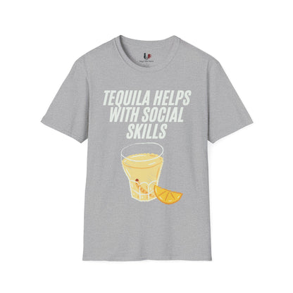 Tequila helps with social skills, T-Shirt, Funny Cinco de Mayo gift