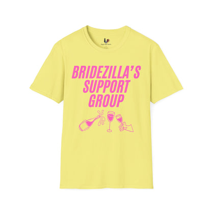 Bridezilla's support group, T-Shirt, Funny Bachelorette Party Tee