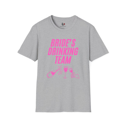Bride's drinking team, T-Shirt, Funny Bachelorette Party Tee
