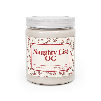 Naughty list OG, Funny Christmas Candle, Christmas Gag Gift, Inappropriate Gifts for Christmas Party, Snarky Christmas Gift