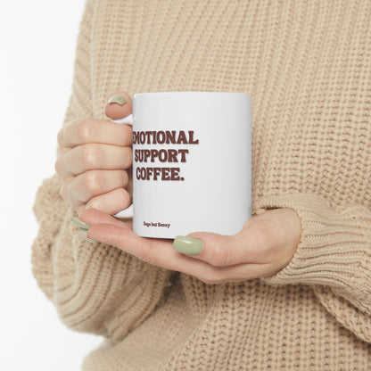 Emotional support coffee, Daily affirmations mug, gift for her, best friend cup, Mental health awareness, Self love