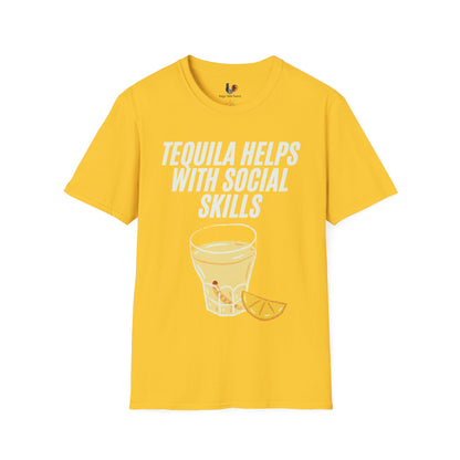 Tequila helps with social skills, T-Shirt, Funny Cinco de Mayo gift