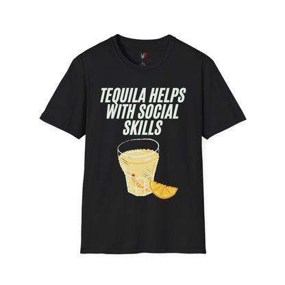 Tequila helps with social skills, T-Shirt, Funny Cinco de Mayo gift