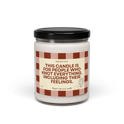 Knitting/crochet Soy Candle, hobbies, gift for him/her