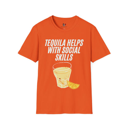 Tequila helps with social skills, T-Shirt, Funny Cinco de Mayo gift