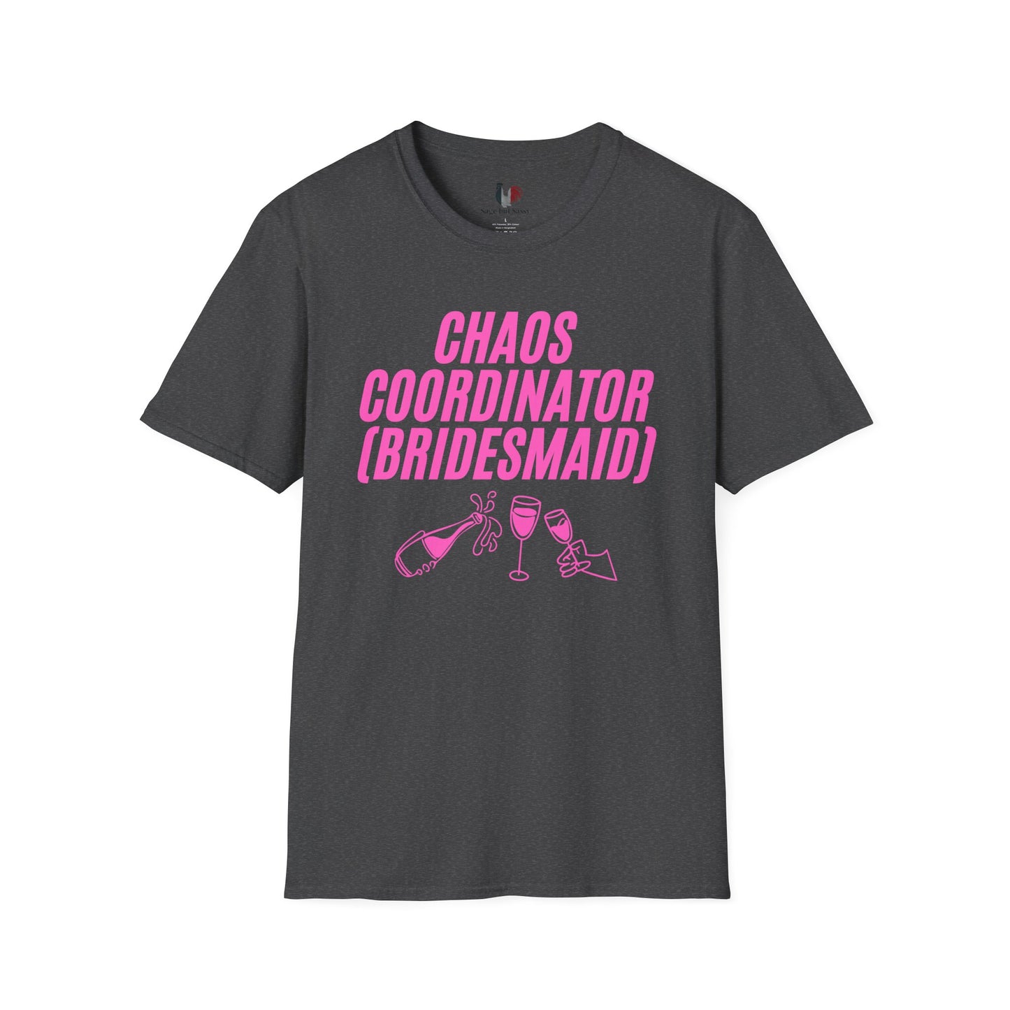 Chaos coordinator (bridesmaid), T-Shirt, Funny Bachelorette Party Tee