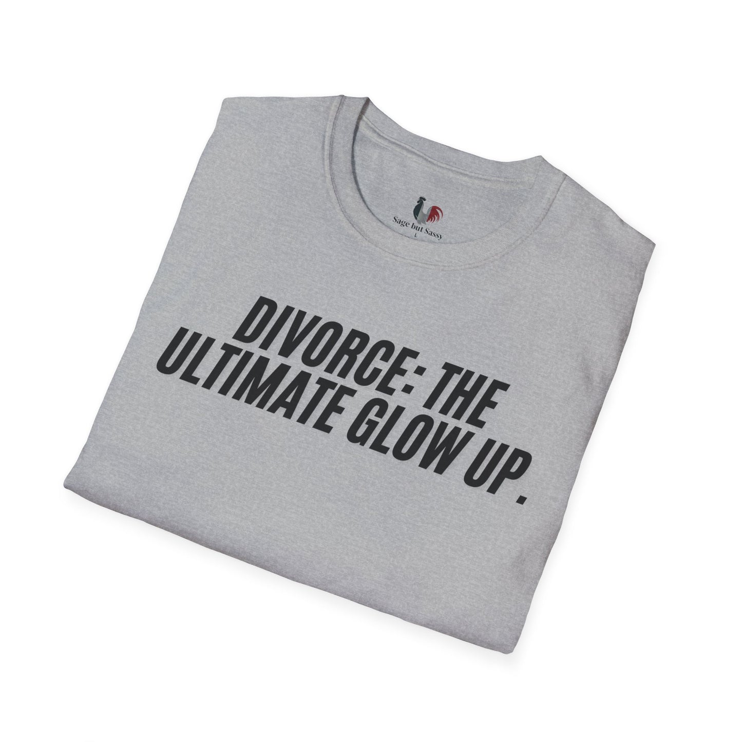 Divorce: the ultimate glowup, Unisex Softstyle T-Shirt, Divorce/Breakout