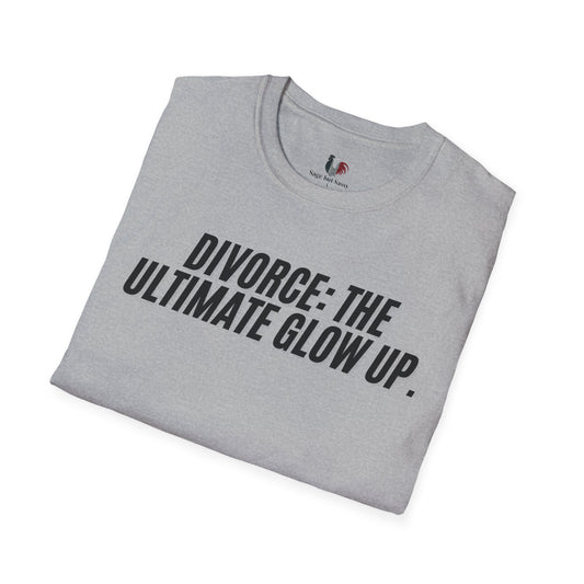 Divorce: the ultimate glowup, Unisex Softstyle T-Shirt, Divorce/Breakout