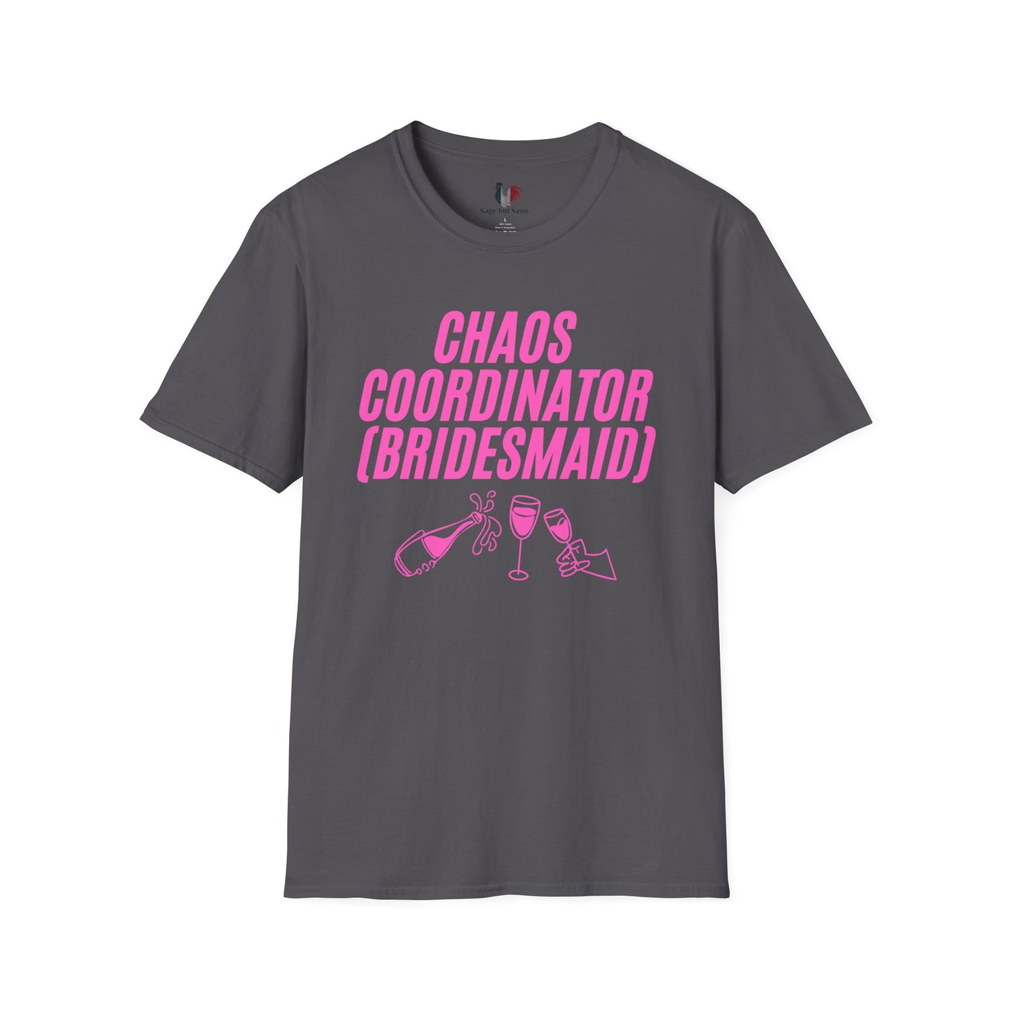 Chaos coordinator (bridesmaid), T-Shirt, Funny Bachelorette Party Tee