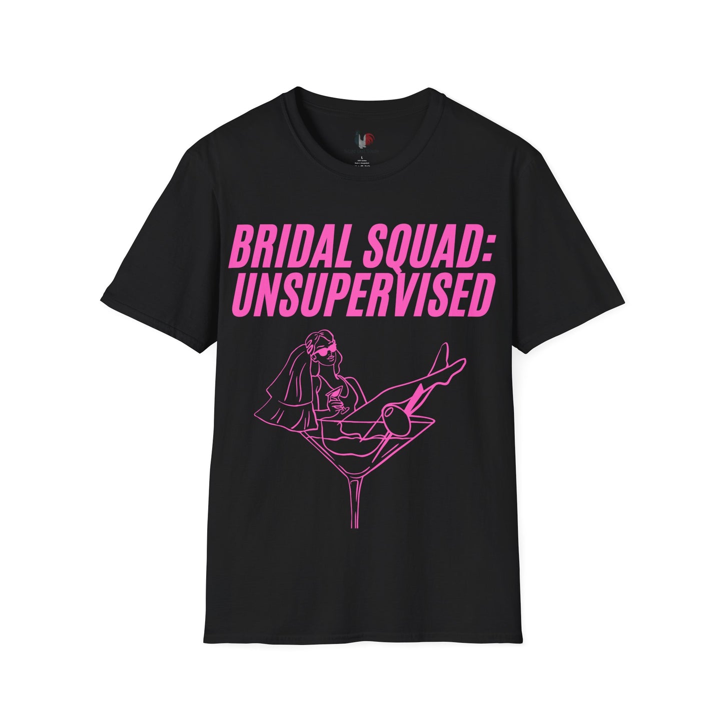 Bridal squad: unsupervised, T-Shirt, Funny Bachelorette Party Tee