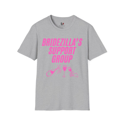 Bridezilla's support group, T-Shirt, Funny Bachelorette Party Tee