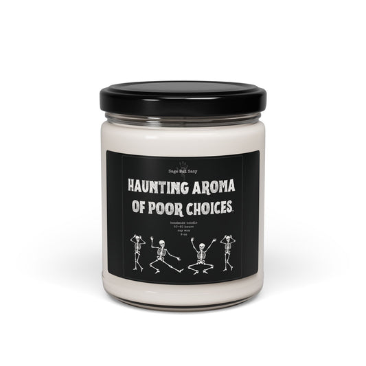 Haunting aroma of poor choices, Halloween Candle, Spooky Season, Witch, Skeleton
