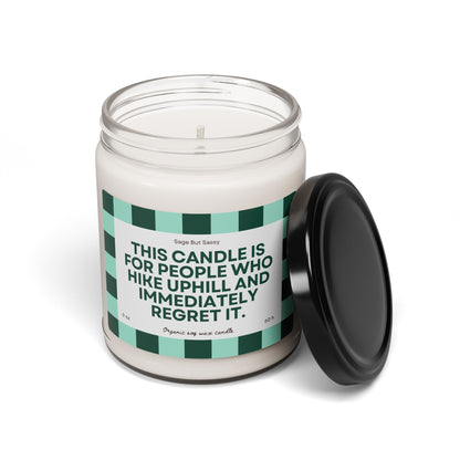 Hiking, trekking, camping, alpinism lover, outdoorsy, Soy Candle, hobbies, gift for him/her