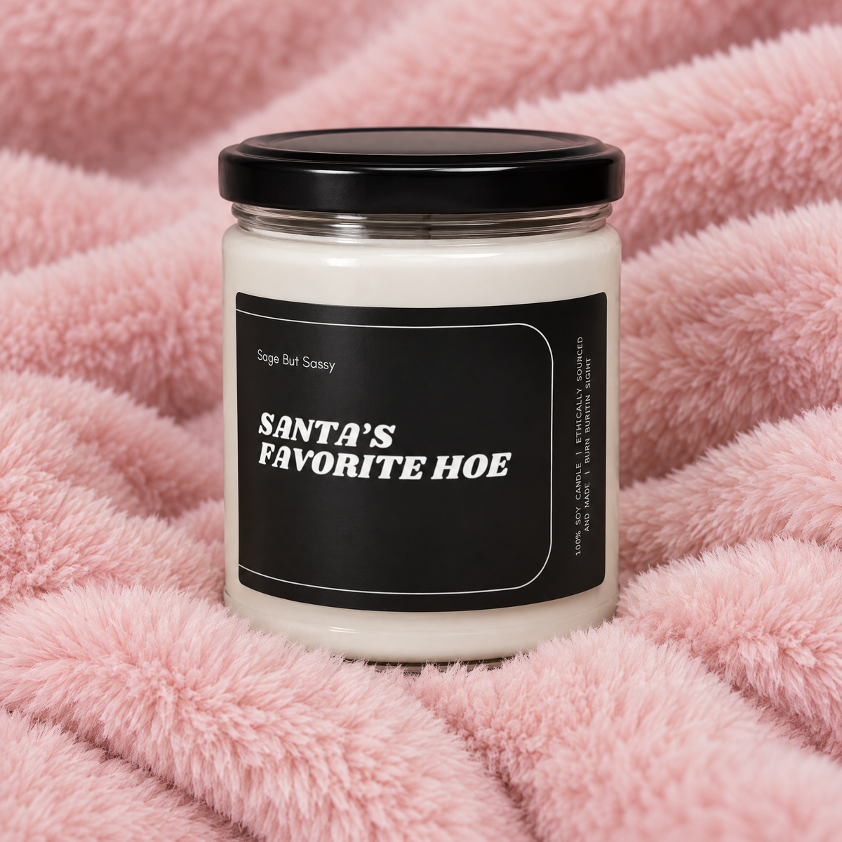Funny Christmas Scented Soy Candle - Sarcastic Holiday Gift for Women, Xmas Decor, Festive Home Fragrance, Winter Candle, Secret Santa