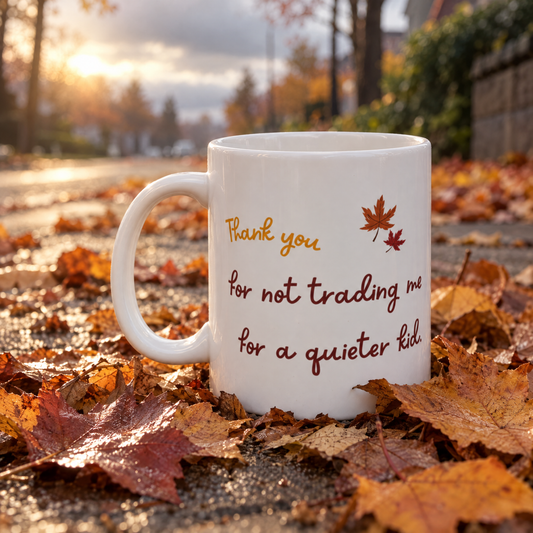 Funny Thanksgiving Mug - Holiday Gift for Parents, Gift for Mom, Gift for Dad, Fall Coffee Cup, Family Celebration