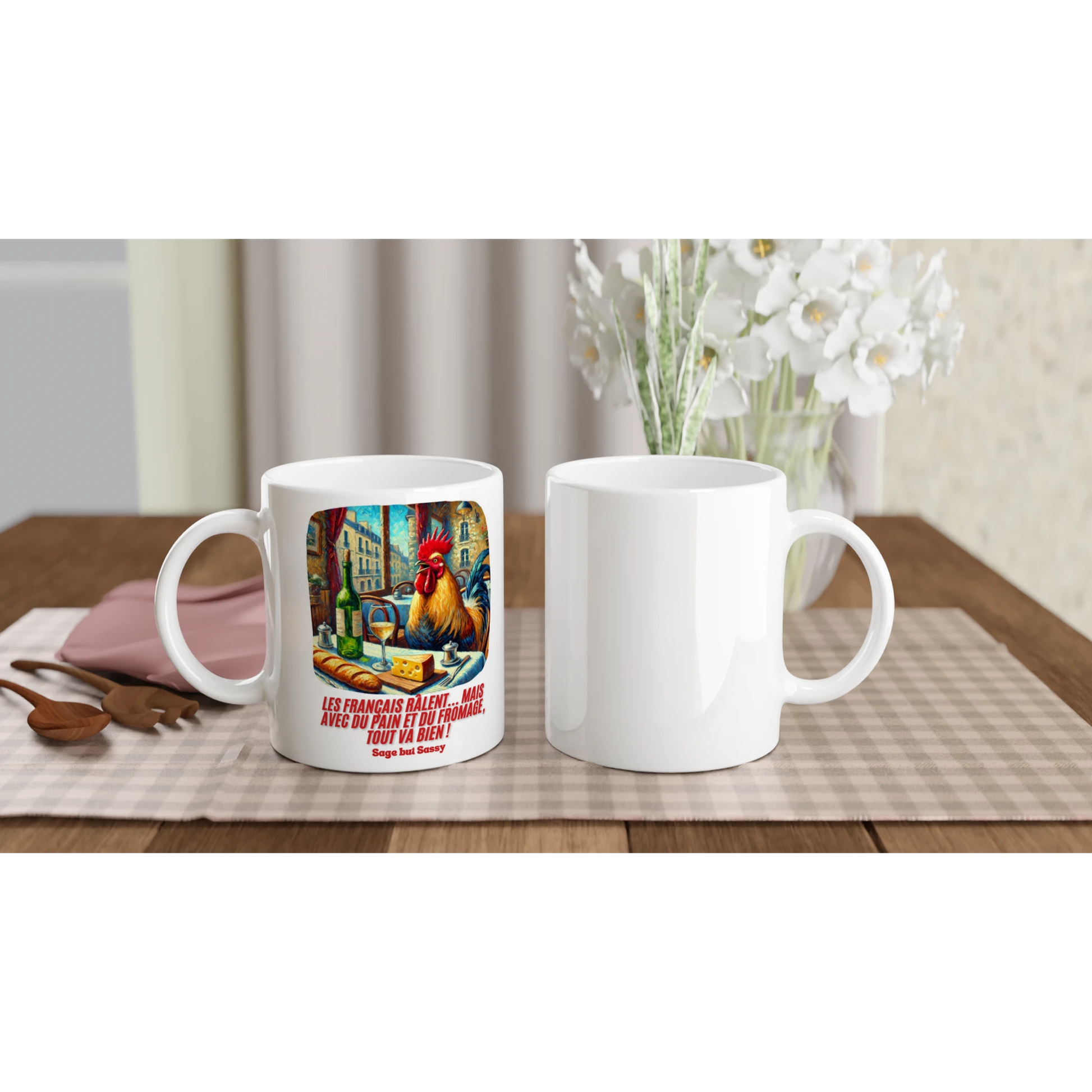 White 11oz Ceramic Mug | France.
