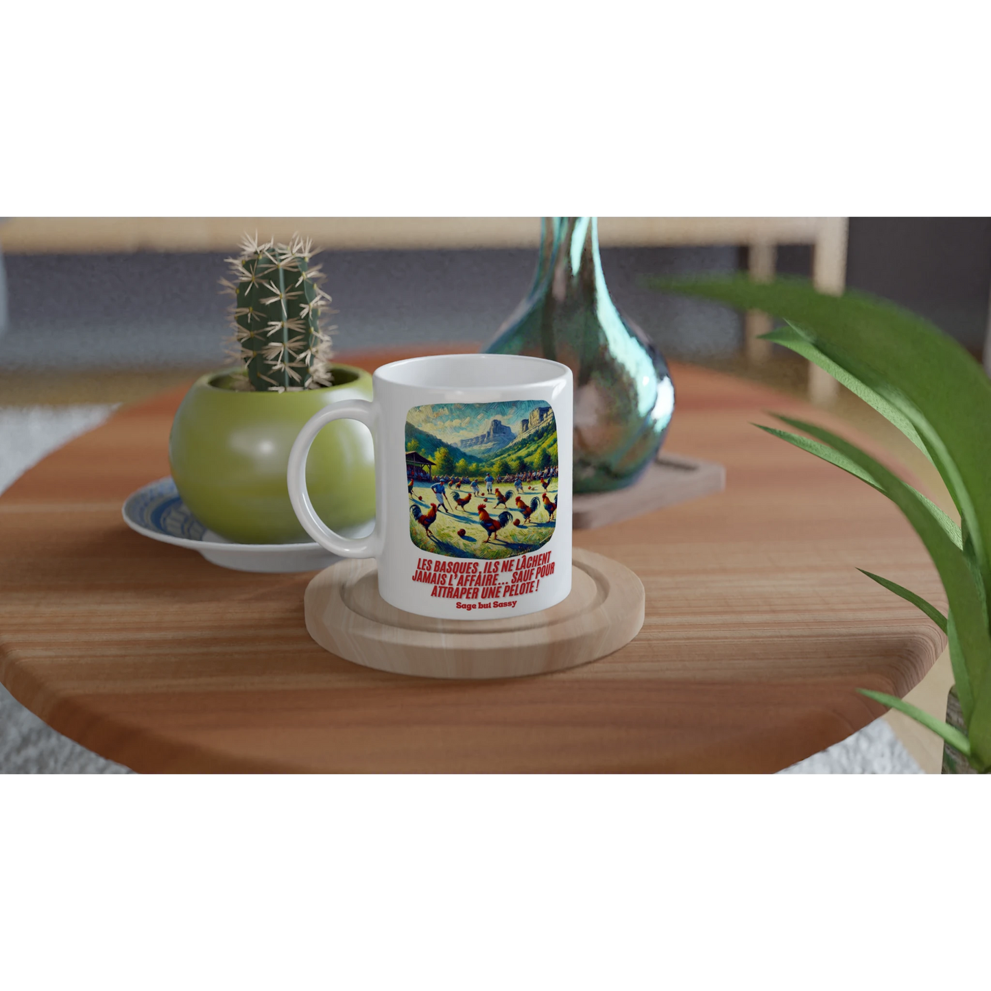 White 11oz Ceramic Mug | Pays Basque.
