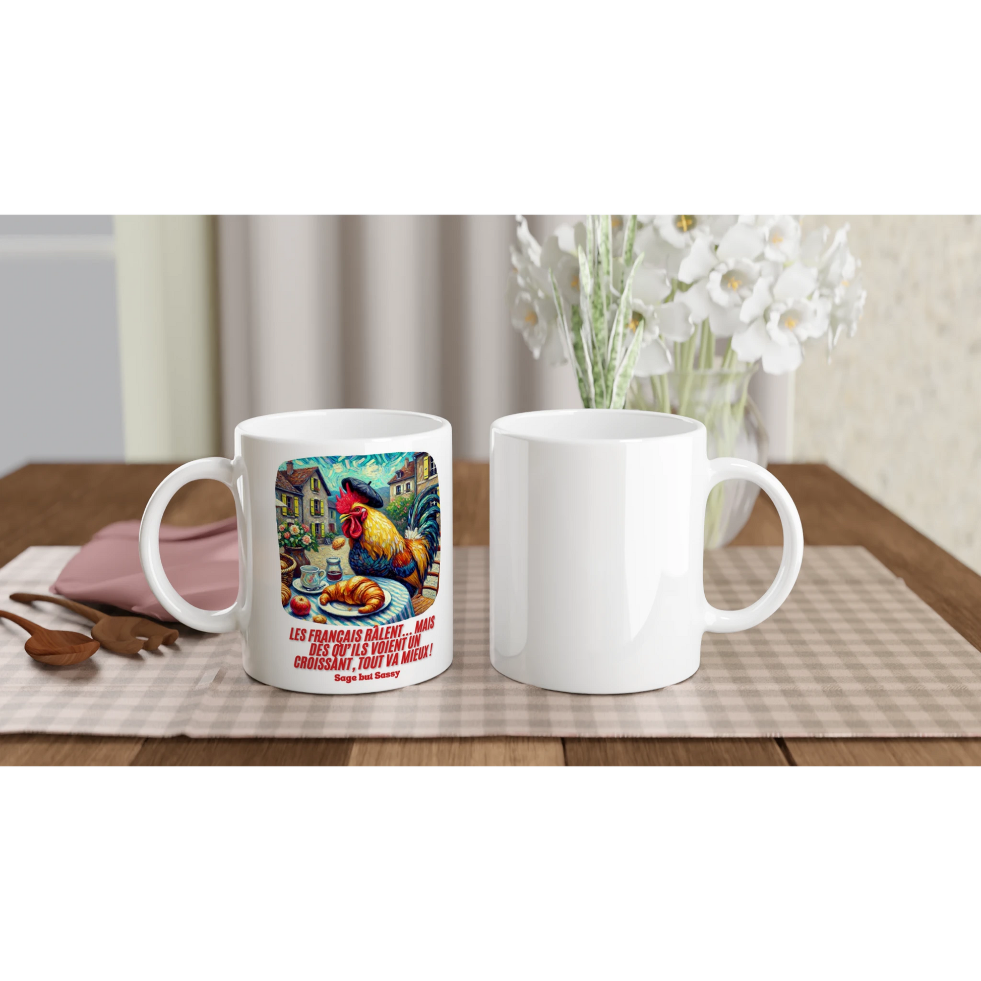 White 11oz Ceramic Mug | France.